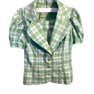 Vintage One of Kind 1960's Green Pants Suit